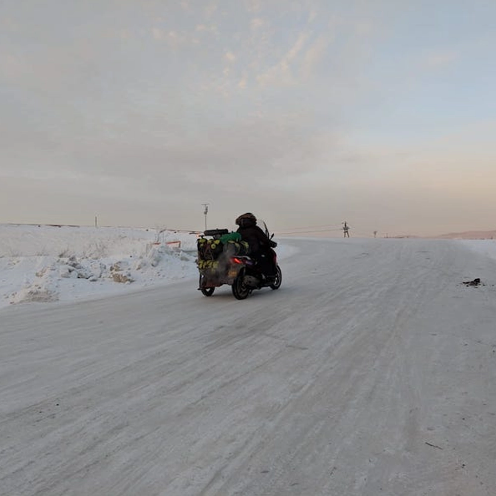 Aqua Luggage with the team from As Seen From The Sidecar