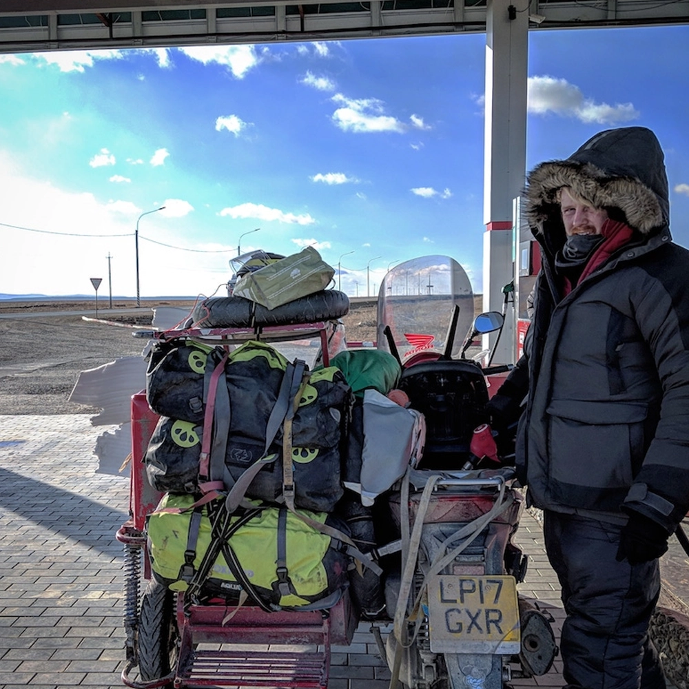 Aqua Luggage with the team from As Seen From The Sidecar