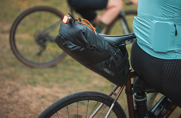 Aqua bicycle panniers