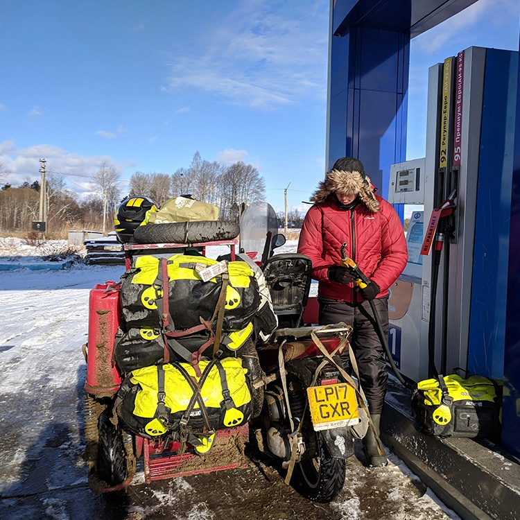 Aqua Luggage with the team from As Seen From The Sidecar