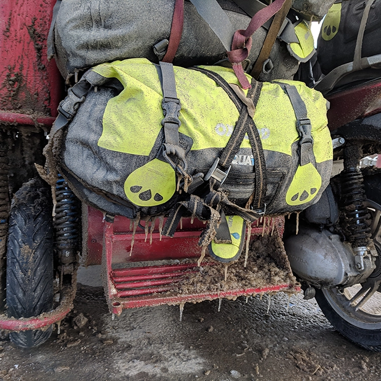 Aqua Luggage with the team from As Seen From The Sidecar