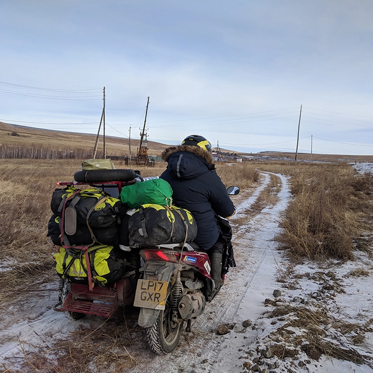 Aqua Luggage with the team from As Seen Fro The Sidecar